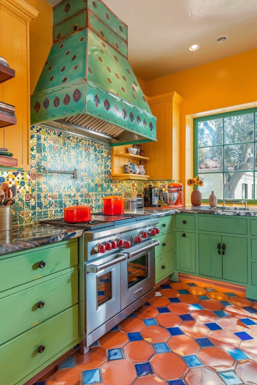 Add color with tiles For Kitchen Color Schemes 1712891280 4