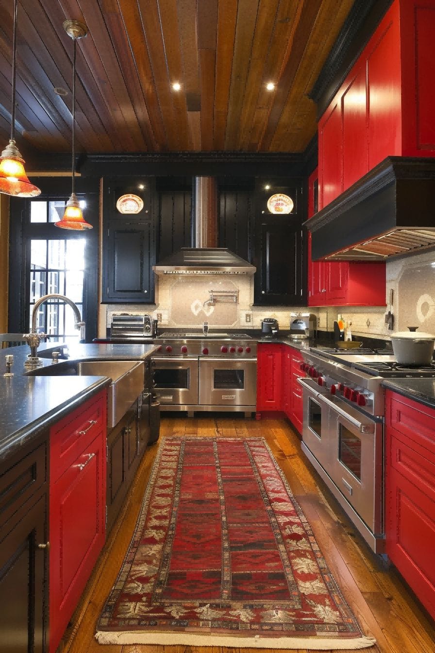 Be bold with a toned down red For Kitchen Color Schem 1712893278 3