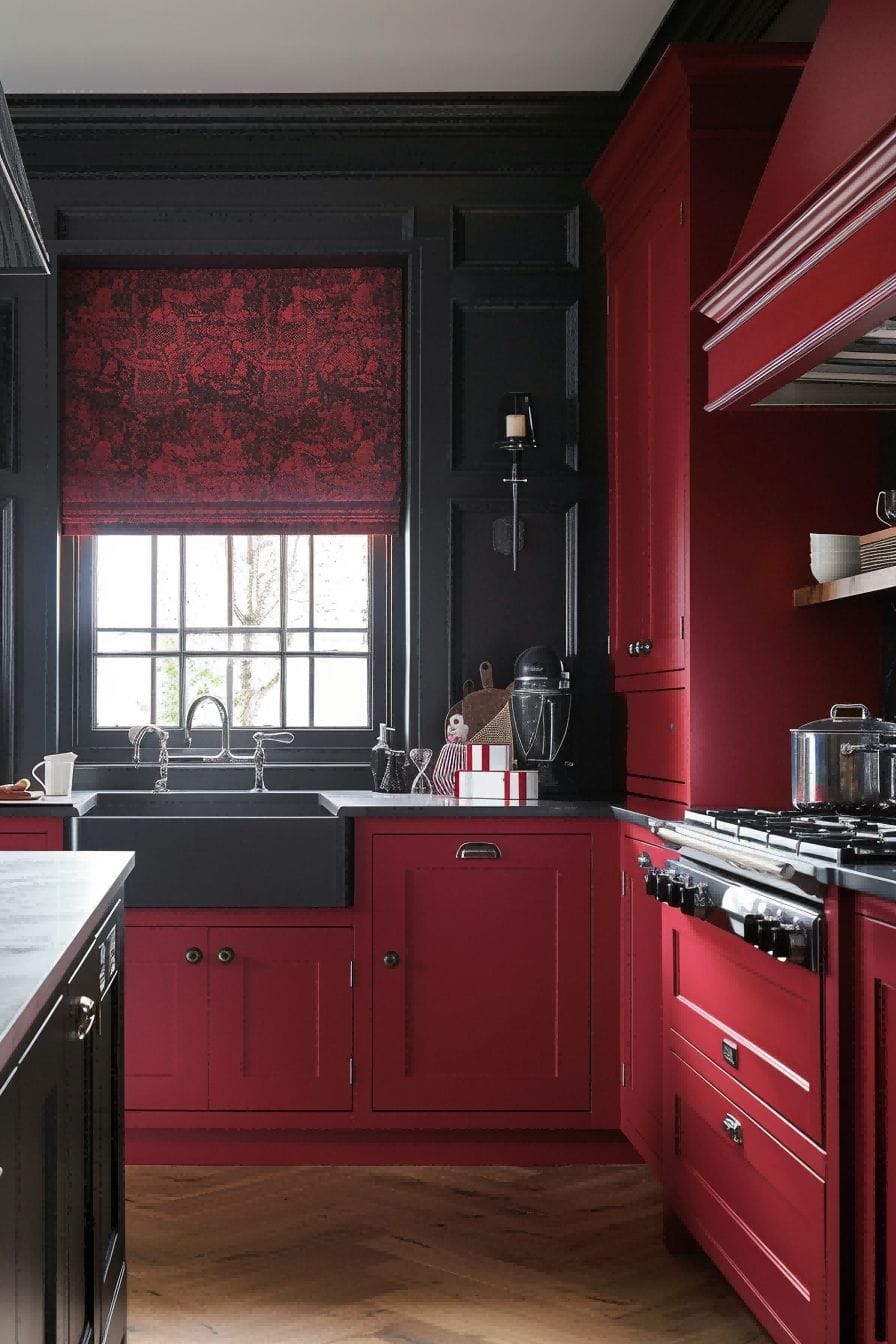 Be bold with a toned down red For Kitchen Color Schem 1712893278 4