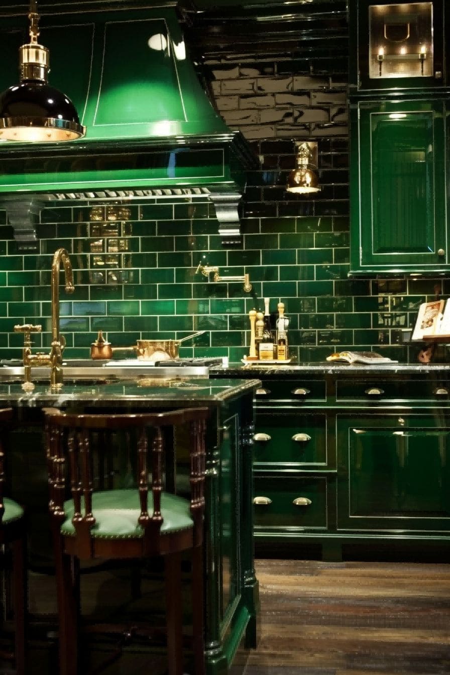 Be cocooned in an emerald green kitchen For Kitchen C 1712892567 1