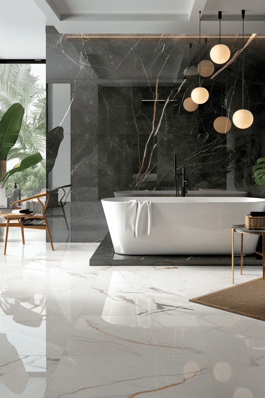 Bold and Bright Marble Look Tile For Bathroom Tile Id 1714053867 4