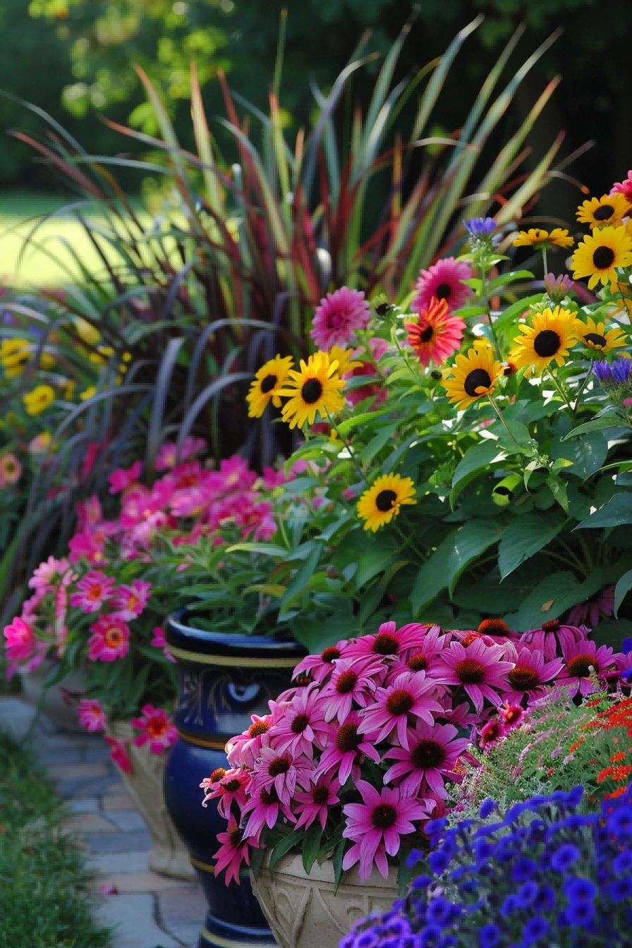 Containers for Added Color For Flower Bed Ideas 1714018945 2