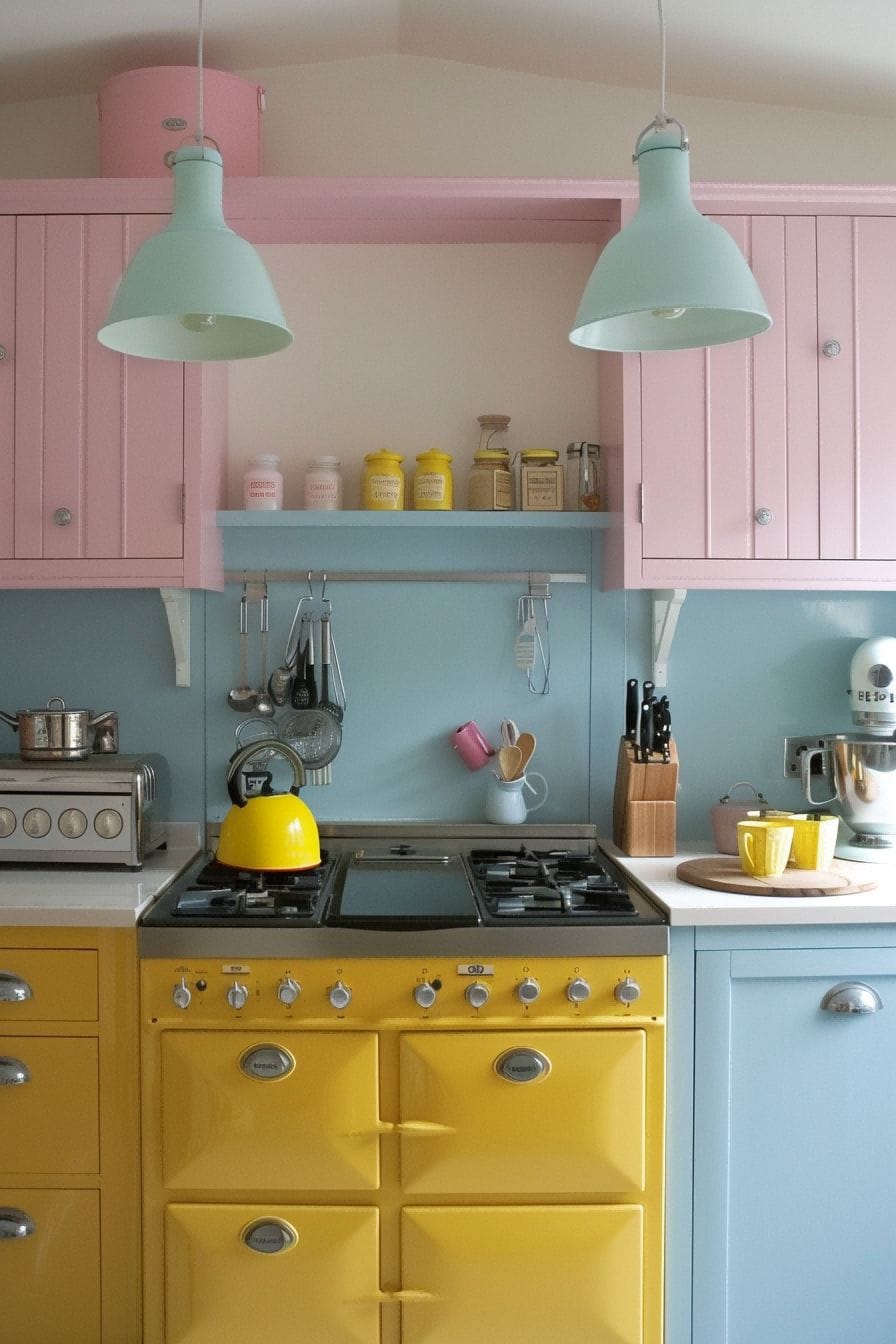 Creamy Yellow Ice Blue Pastel Pink For Kitchen Colo 1712889217 3
