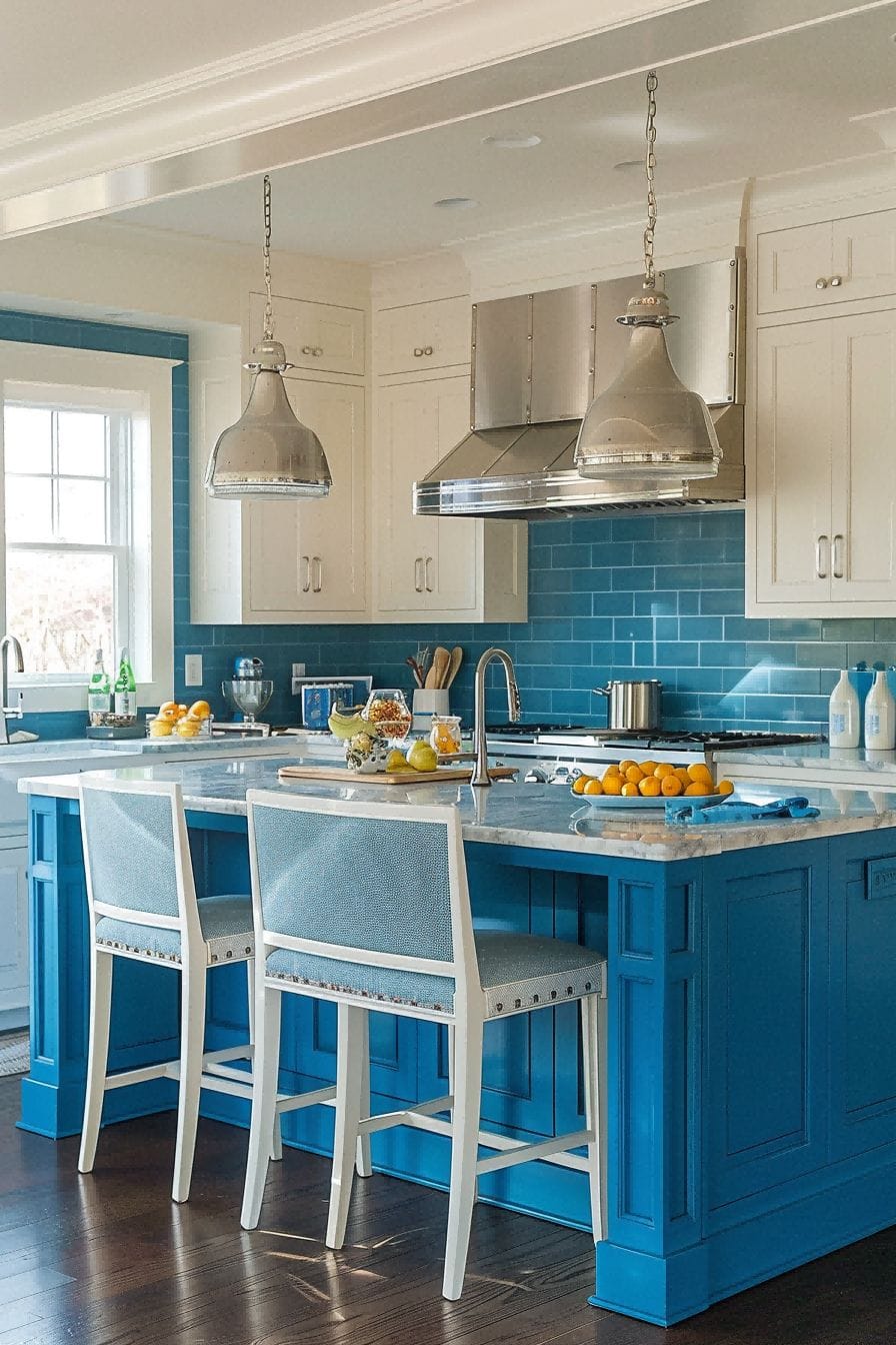 Decorate with a sea of blue For Kitchen Color Schemes 1712891698 1