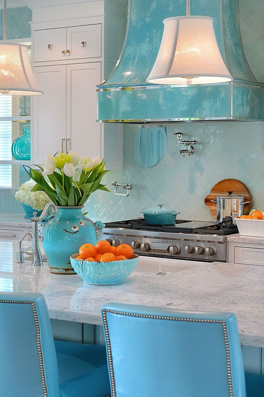 Decorate with a sea of blue For Kitchen Color Schemes 1712891698 2