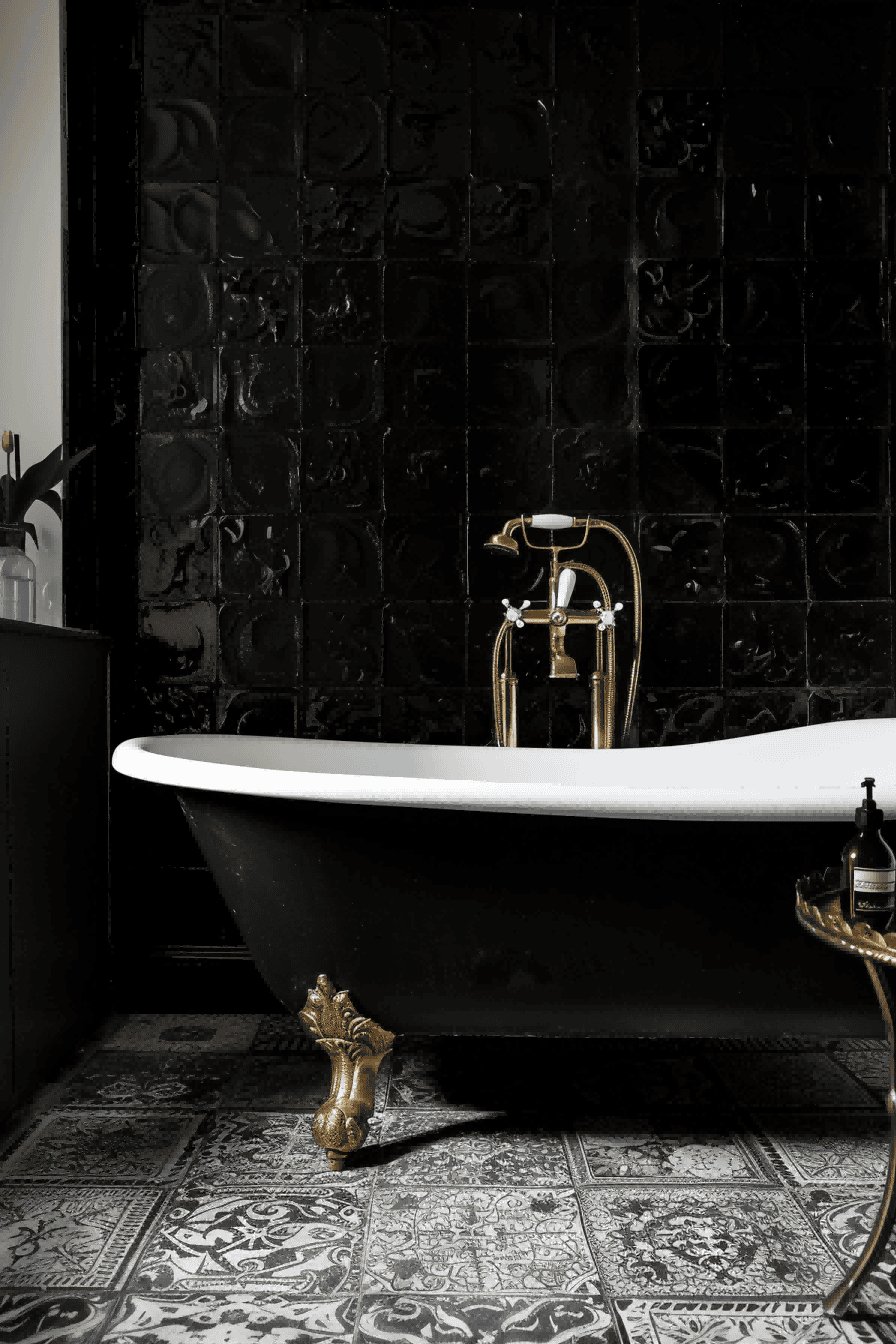 Dramatic Black Tile For Bathroom Tile Ideas 1714052148 4