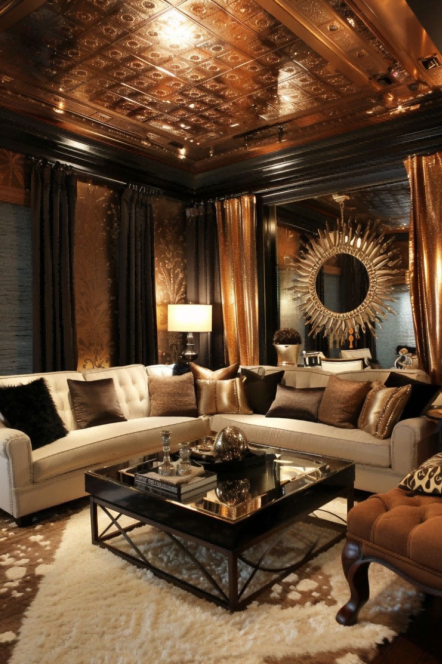 Go Gold For Living Room Decorating Ideas With Mirrors 1712915498 1