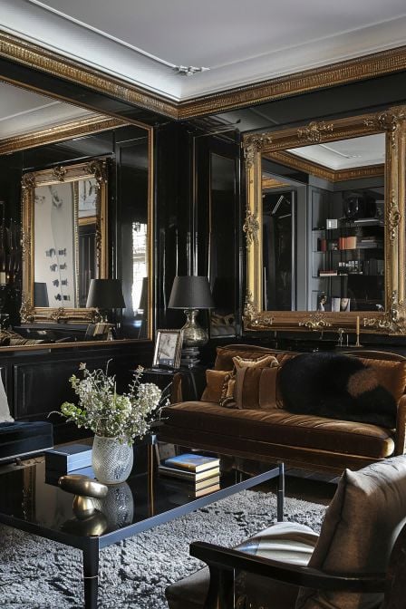 Go Gold For Living Room Decorating Ideas With Mirrors 1712915498 4