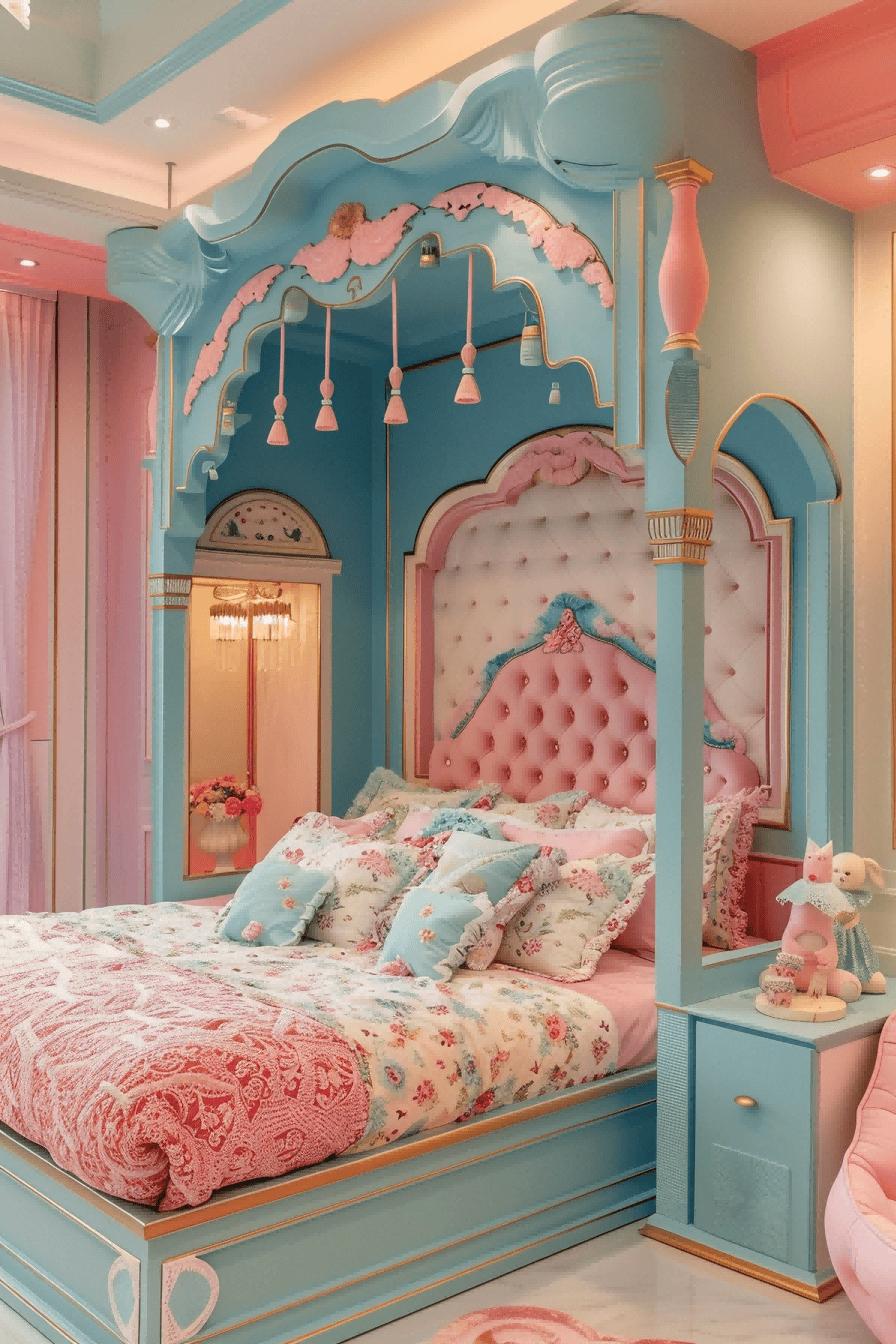 Statement Bed For Girls Bedroom Decor Ideas 1713870415 1