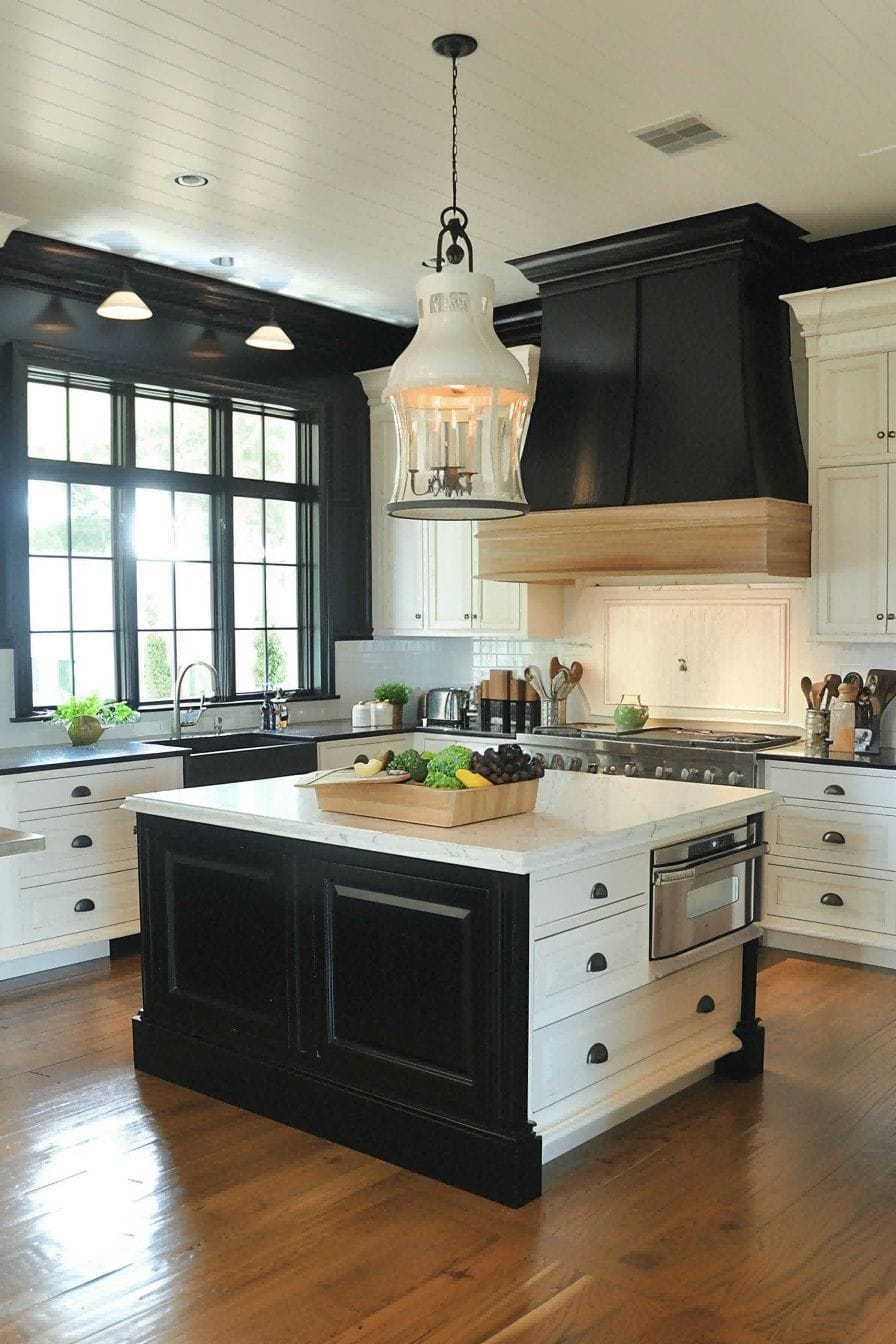 White Oak and Black For Kitchen Color Schemes 1712894732 2