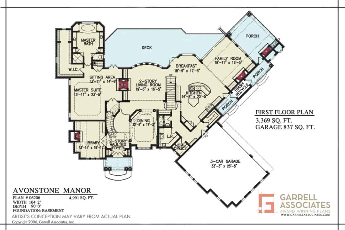 Main Level Floor Plan