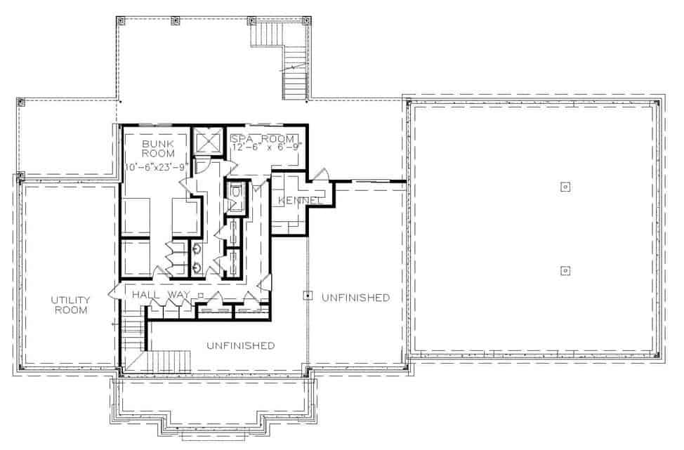 198 1165 lower level floor plan barn style home the plan collection jul242023