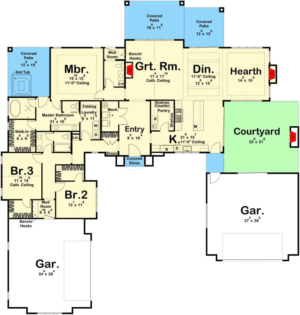 Main Level Floor Plan