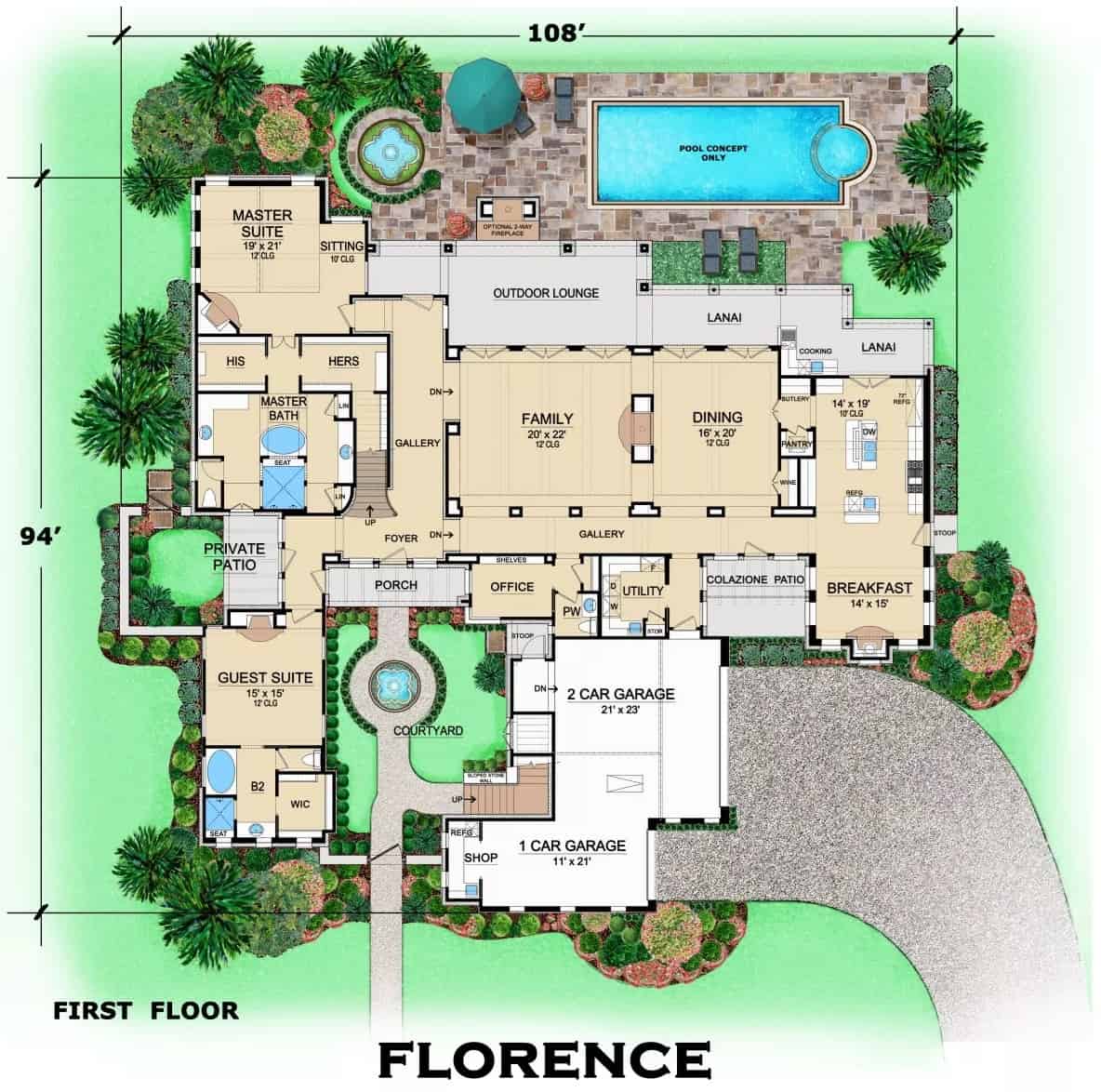 Main Level Floor Plan