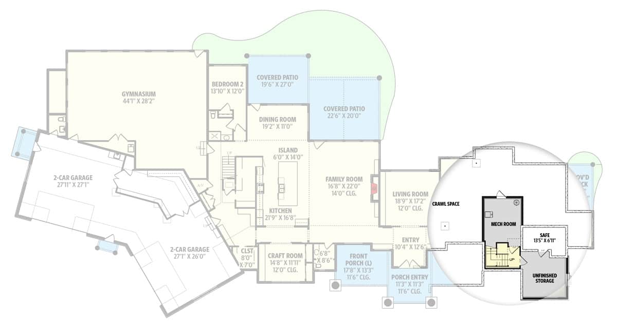 lower level floor plan 7 bedroom two story mountain home jul052022