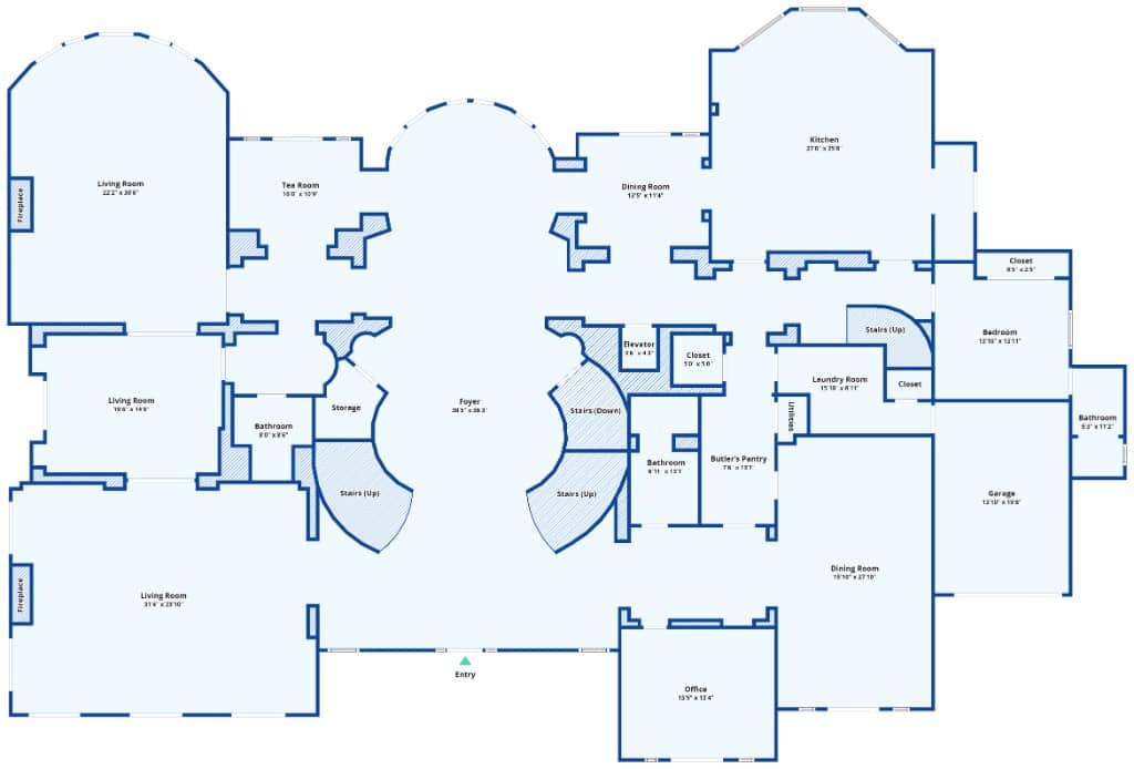 Main Level Floor Plan