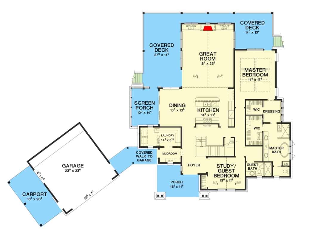 main level floor plan 3 bedroom rustic two story hill country home aug252022