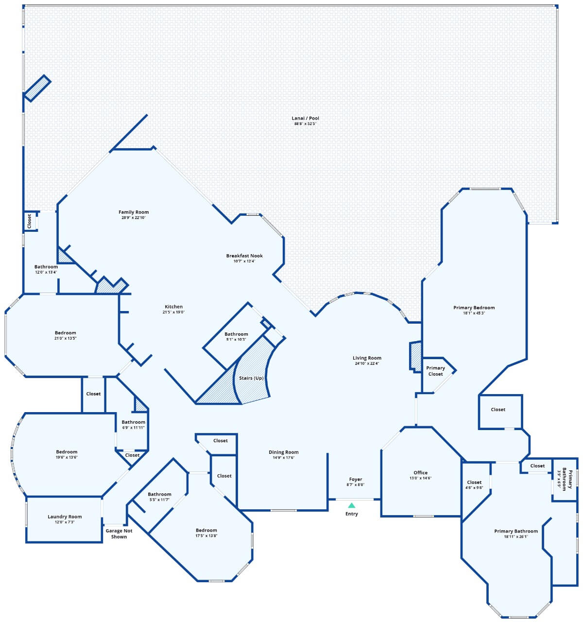 Main Level Floor Plan Mediterranean Mansion