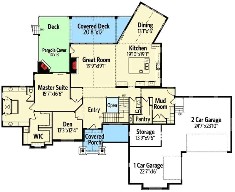 main level floor plan exceptional 4 bedroom two story traditional home mar272020 min