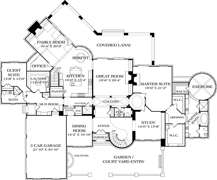 Main Level Floor Plan