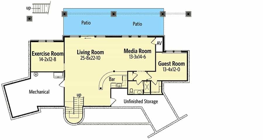 optional finished lower level floor plan 5 bedroom two story country barn apr022020 min