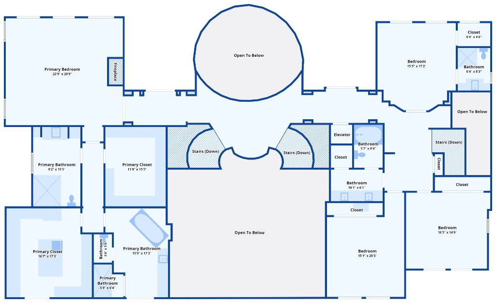 Second Level Floor Plan