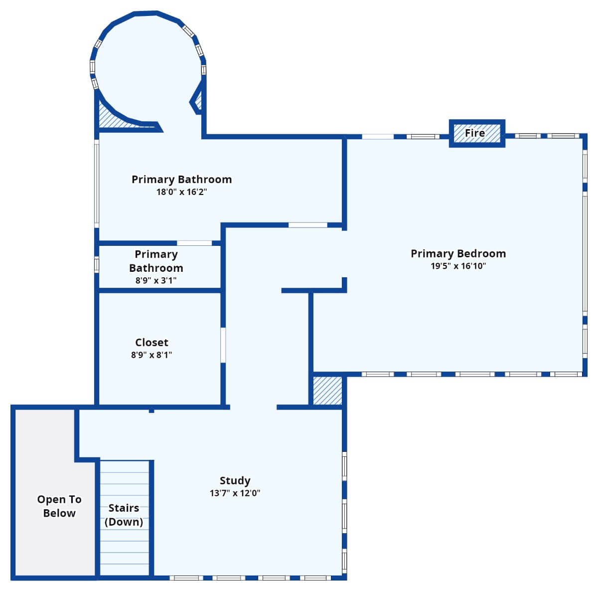 Second Level Floor Plan Mountain Mansion