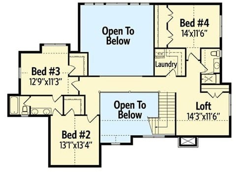 second level floor plan exceptional 4 bedroom two story traditional home mar272020 min