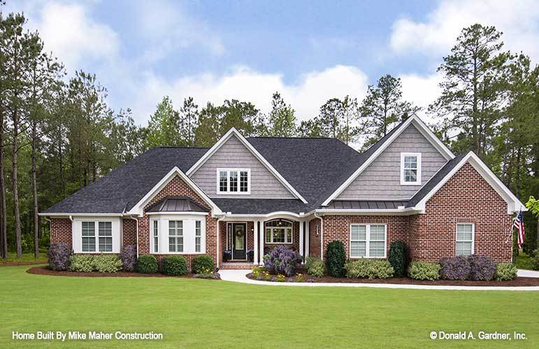 Single-Story European Style 4-Bedroom Ranch with Open Concept Living and Bonus Room