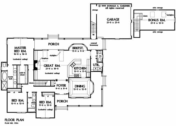 basementx stairs floor plan cottage style single story 3 bedroom the northwyke home jan052023