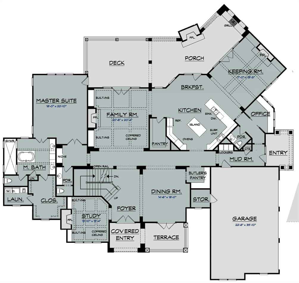 Main Level Floor Plan