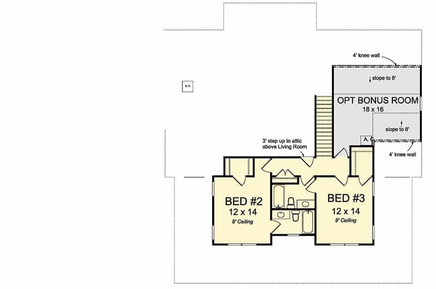 second levelx floor plan two story 4 bedroom expanded farmhouse with wraparound porch oct122020 min.