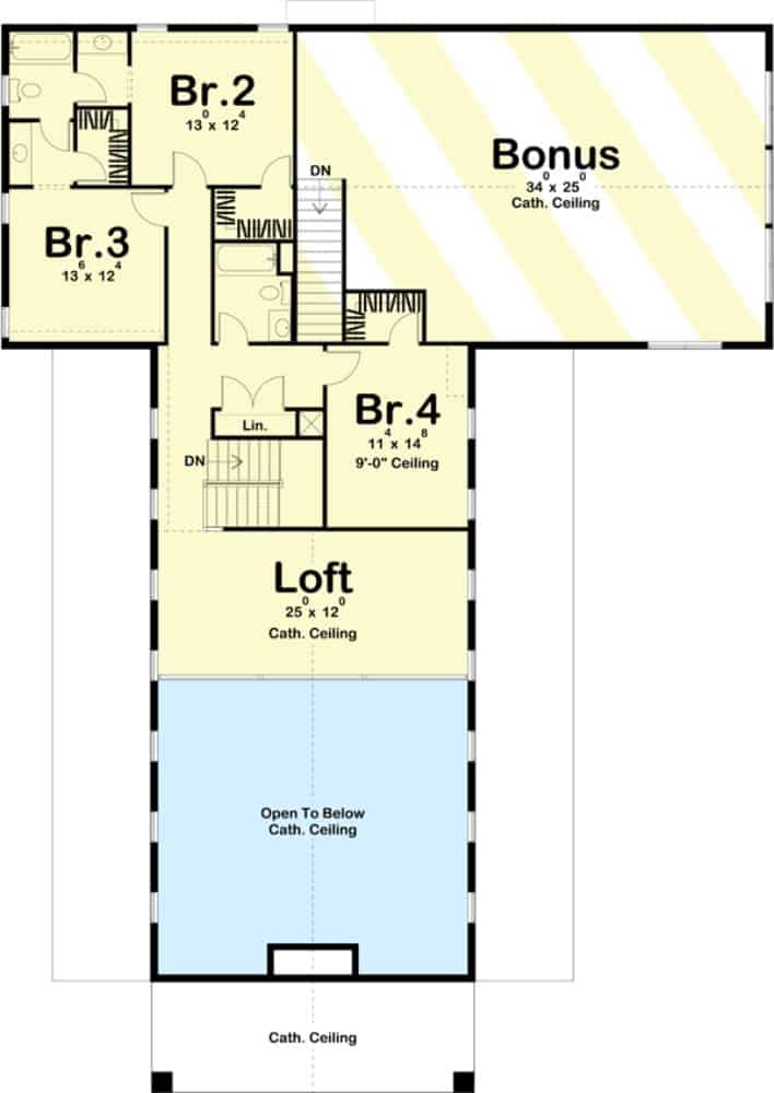 second lexvel floor plan two story 4 bedroom modern farmhouse barndominium aug302021