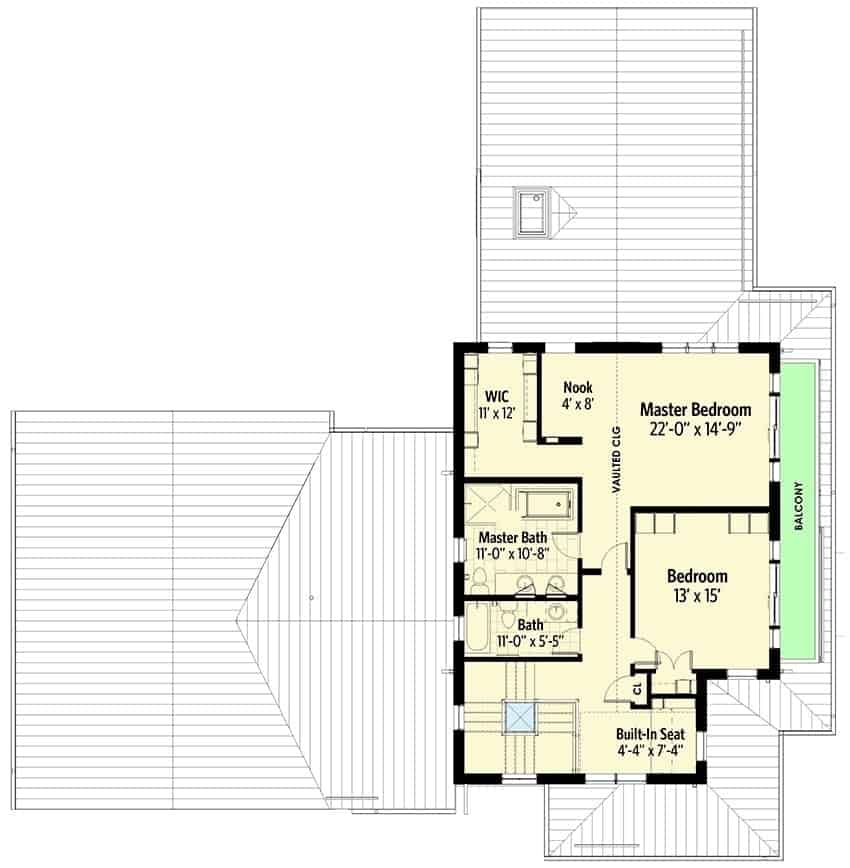 secondx level floor plan two story 3 bedroom modern craftsman farmhouse apr032020 min