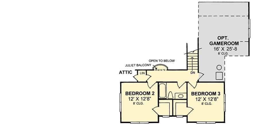 secondx level floor plan two story 4 bedroom country home with screened and wrap around porches oct0