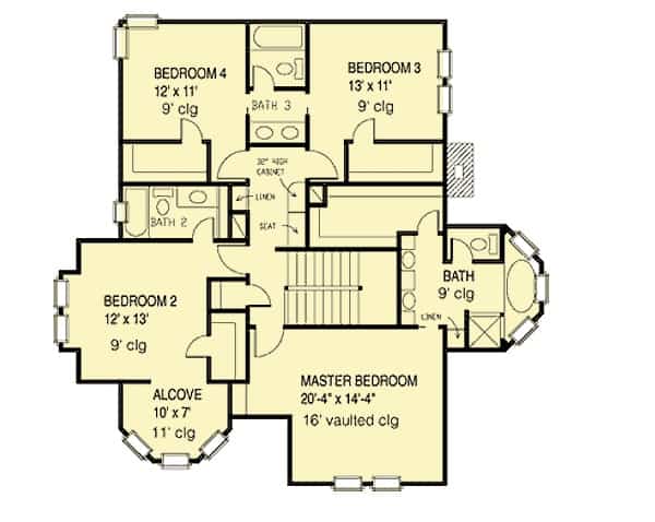 seconxd level floor plan 4 bedroom two story voluminous victorian home mar282022