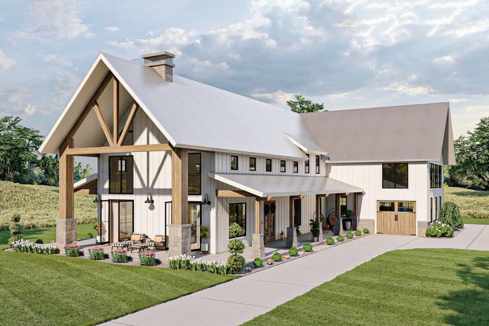 twox story 4 bedroom modern farmhouse barndominium aug302021 01