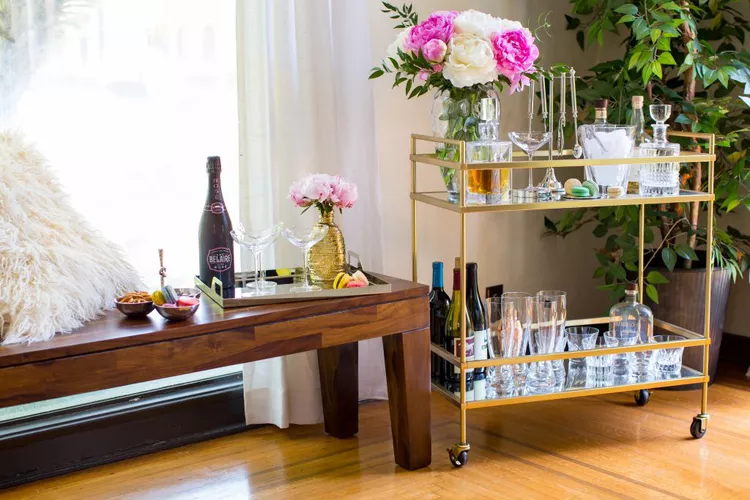 29 Bar Cart Ideas That Will Make You Wish It Were 5 O'Clock 1