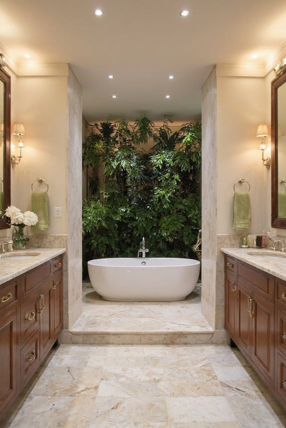 21 Elegant Luxury Bathroom Ideas for a Spa-Like Escape 8 adjustable ambient bathroom lighting