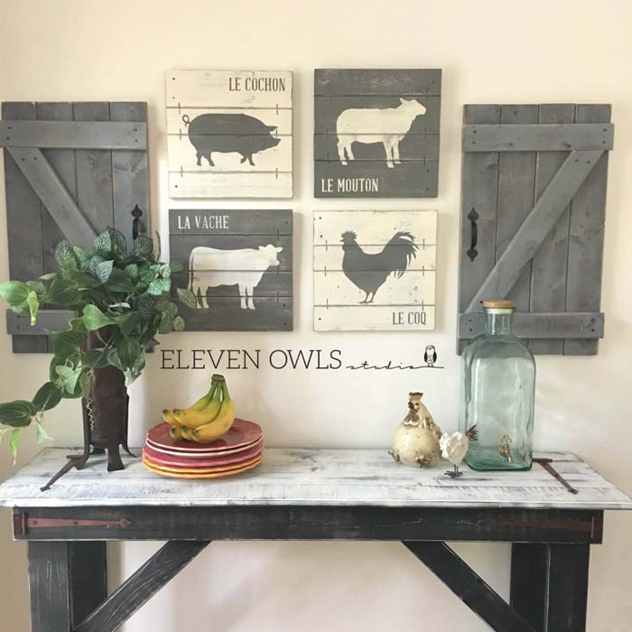 30 Country Decor Ideas to Charm Your Space 109 all the animals in the barn