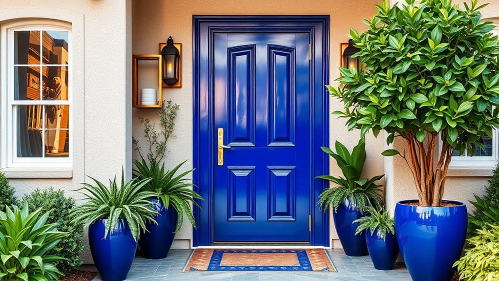 10 Designer-Approved Tips to Make Your Front Porch Look Expensive This Summer 9 bold colorful door upgrade