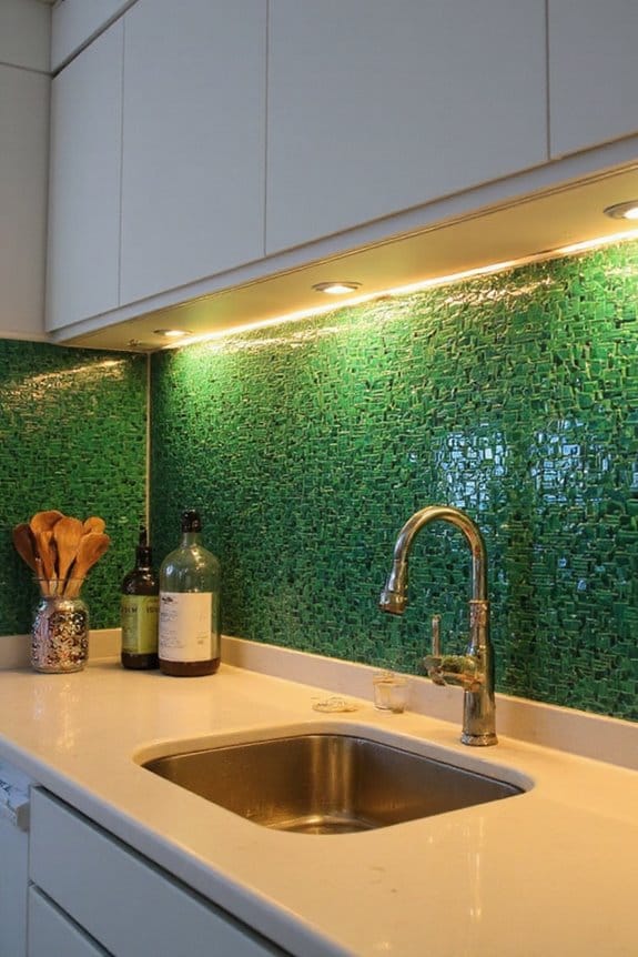 20 Small Kitchen Ideas That Deliver Big Style 12 bold colorful mosaic tiles