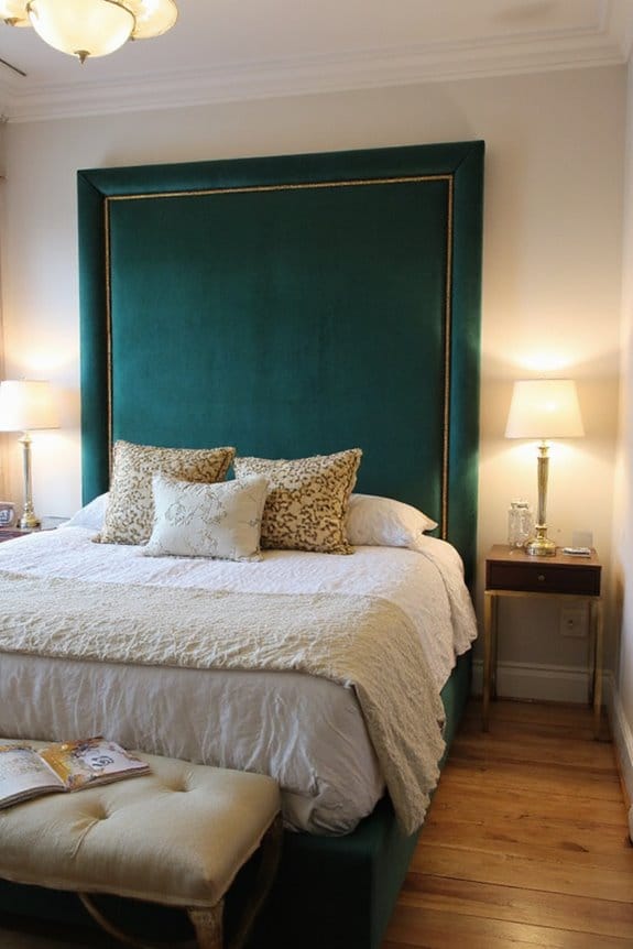 23 Small Bedroom Makeover Ideas With a Big Style Impact 18 bold headboard as focal point