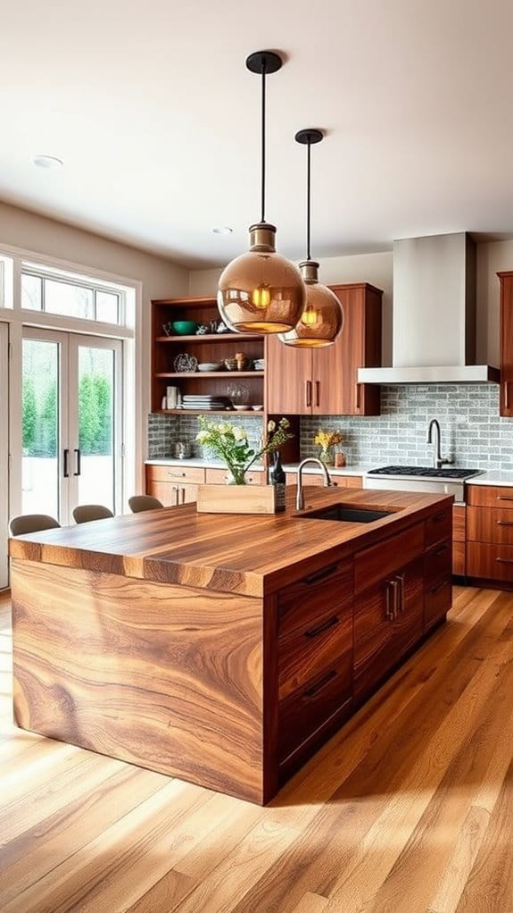 28 Stylish & Functional Kitchen Countertop Ideas to Try Now 8 bold warm textured centerpiece