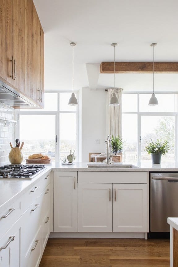 22 Open Kitchen Concepts for Effortless Cooking and Entertaining 5 bright airy minimalist kitchen
