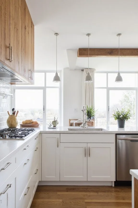 22 Open Kitchen Concepts for Effortless Cooking and Entertaining 5 bright airy minimalist kitchen