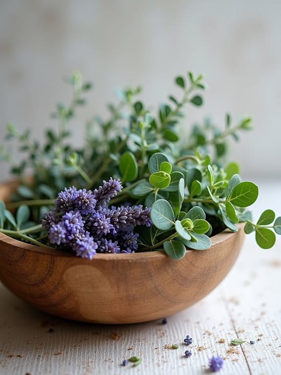 20 Simple Yet Stunning Dough Bowl Centerpiece Ideas to Try 8 calming fragrant floral arrangement
