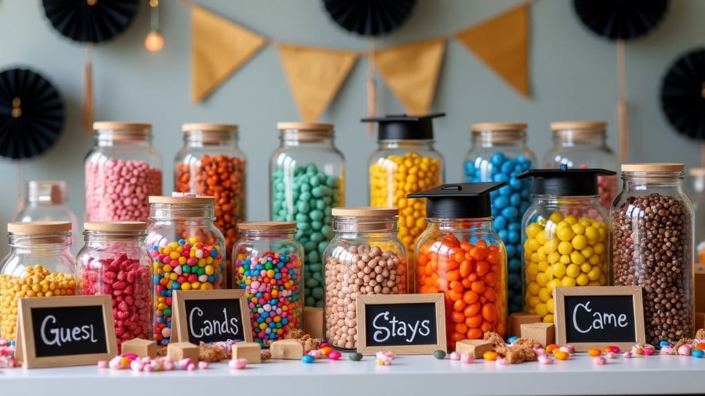 17 Fun & Creative Graduation Candy Buffet Ideas You’ll Be Obsessed With 16 candy guessing game fun