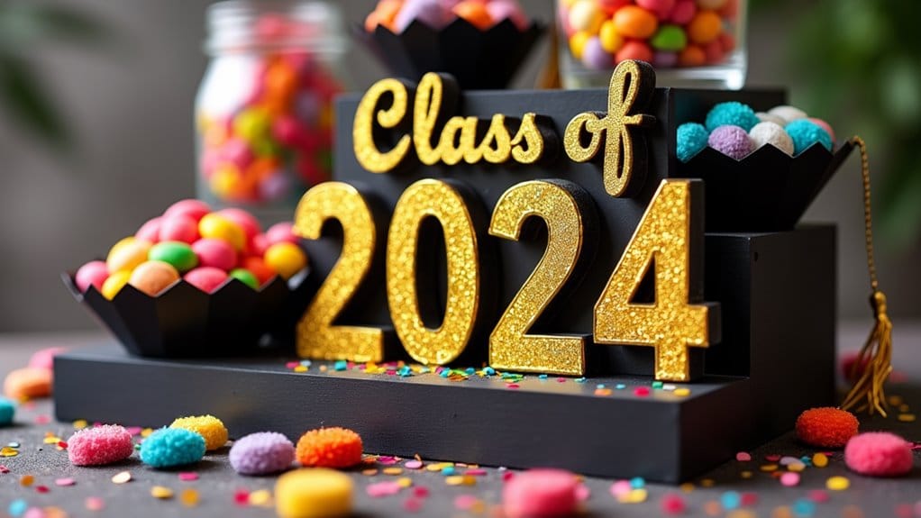17 Fun & Creative Graduation Candy Buffet Ideas You’ll Be Obsessed With 8 celebrate graduation with candy