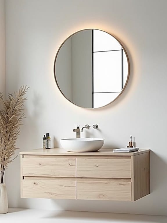 19 Gorgeous Makeup Vanity Ideas to Match Any Aesthetic 7 clean light wood minimalist